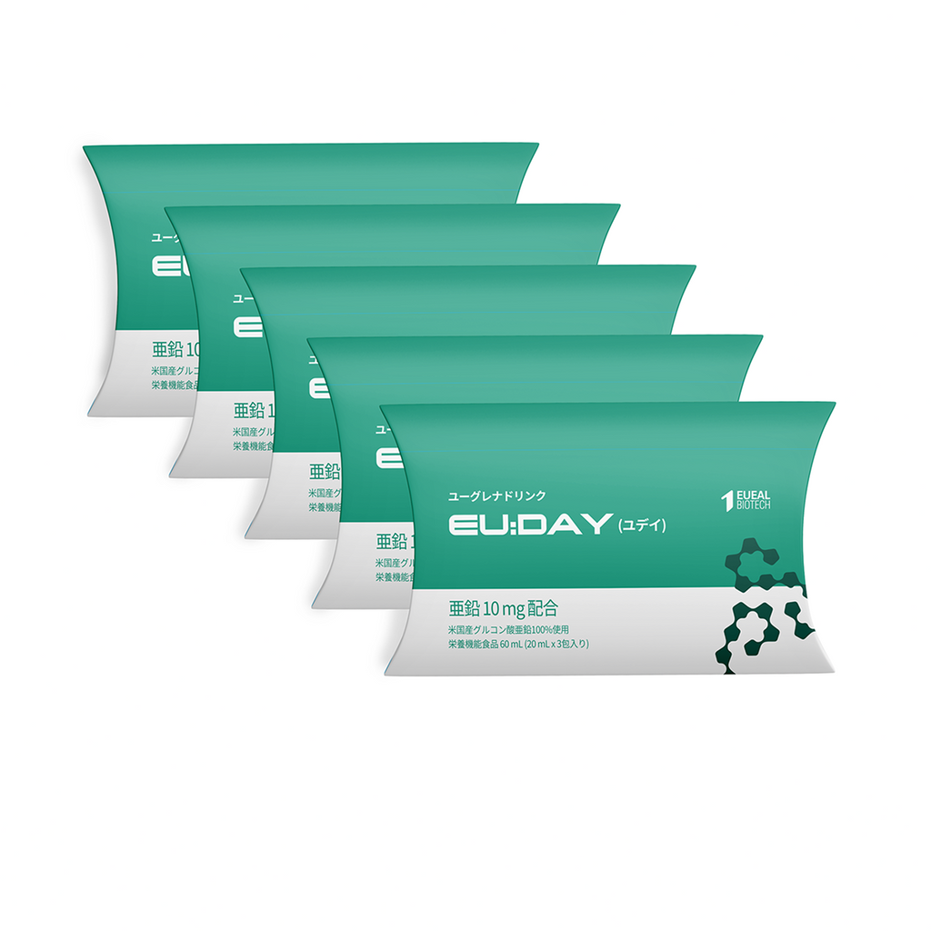 Eu:day（ユデイ）ミニパック〈5個セット〉｜美容と栄養をチャージするユーグレナ飲料（20mL × 15本入）